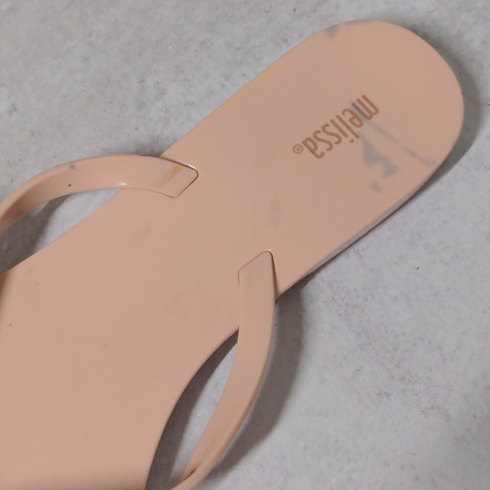 Melissa Pink Sandals Thong Flip Flop Bow – Size 10 - Picture 10 of 15
